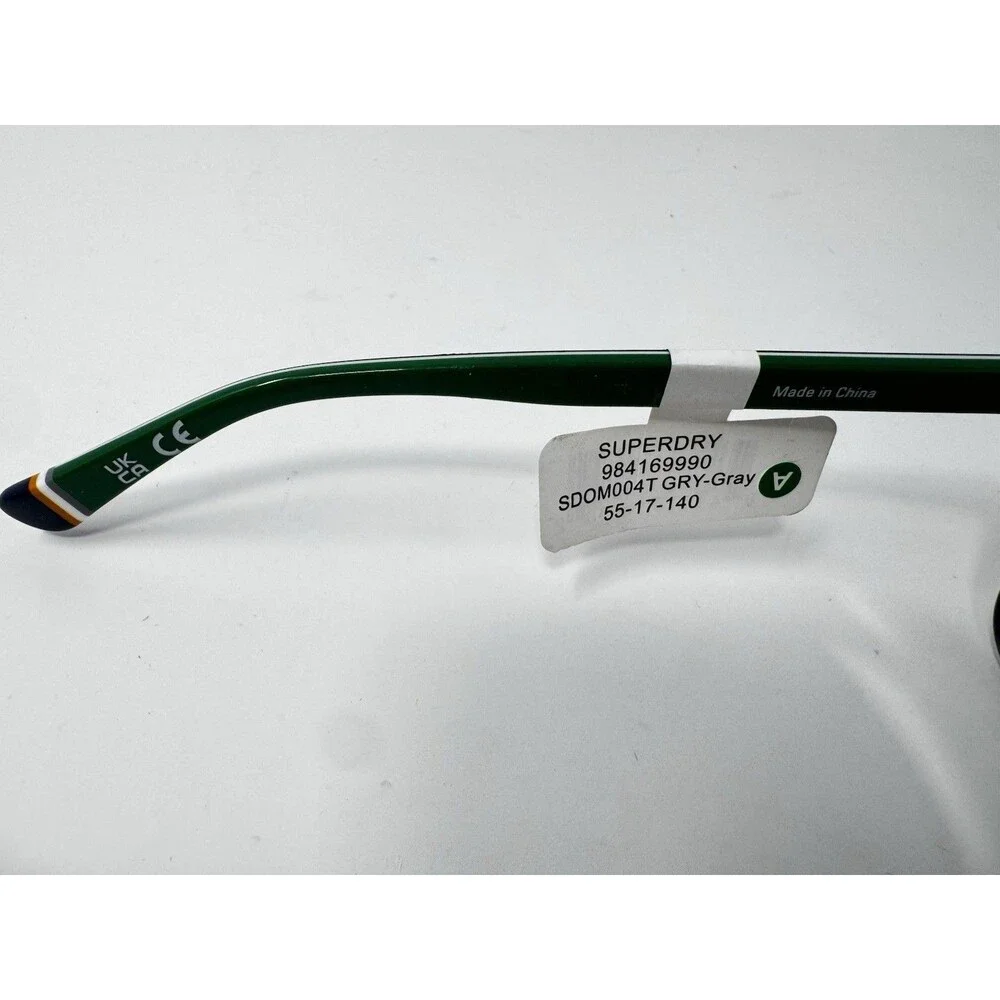 Superdry SDO M004T Grey Green Eyeglass Frames New Old Stock 55-17-140